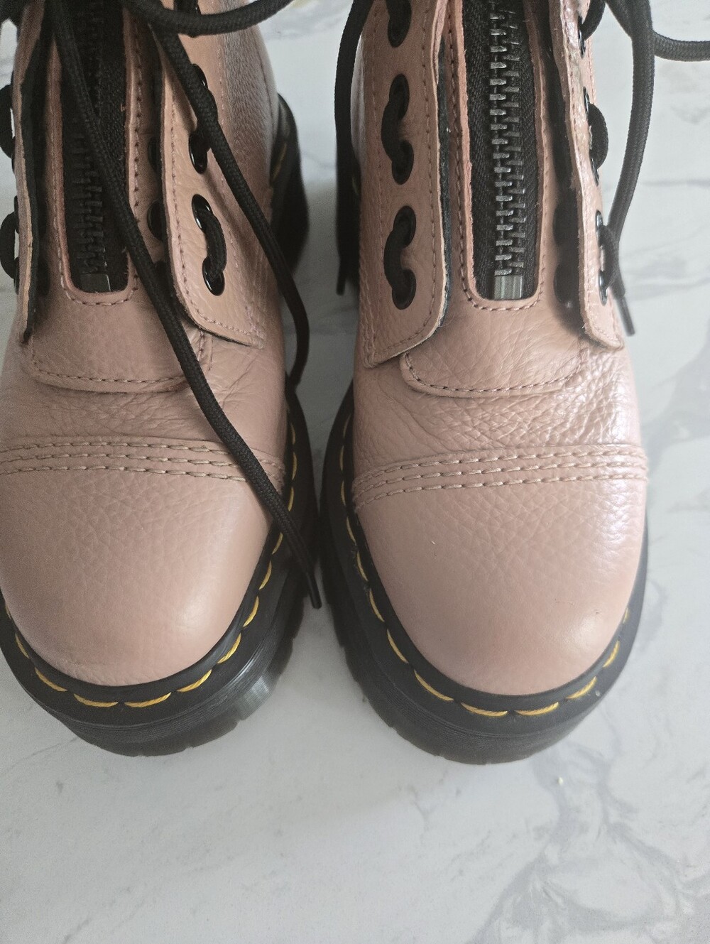 Dr Martens SINCLAIR Milled Nappa Leather Platform Zip Or Tie Boots. Size 8 - Picture 14 of 16
